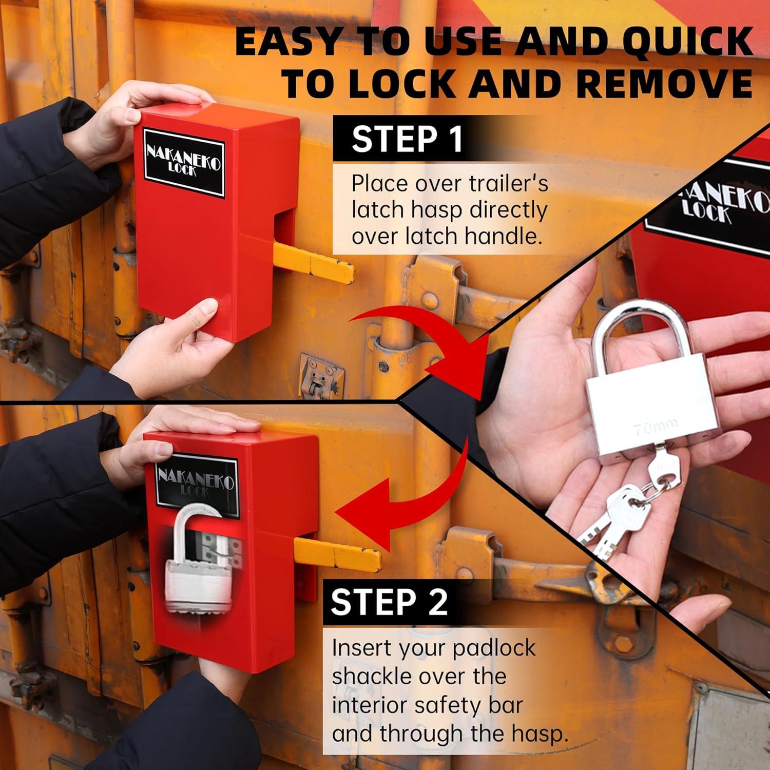 Cerradura de Puerta NAKANEKO Alta Resistencia para Contenedores