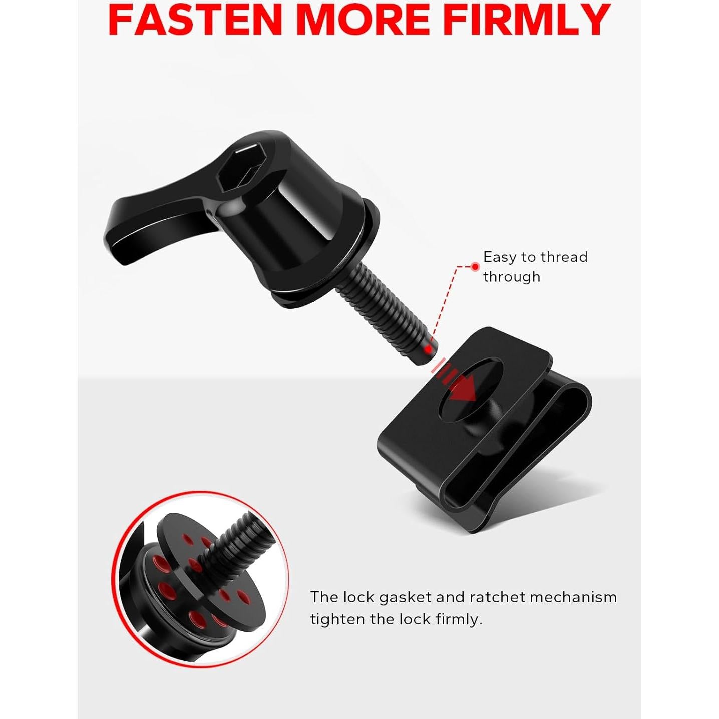 Kit de Tornillos de Montaje de Bolsa de Silla Amazicha - Antirrobo para Harley Davidson