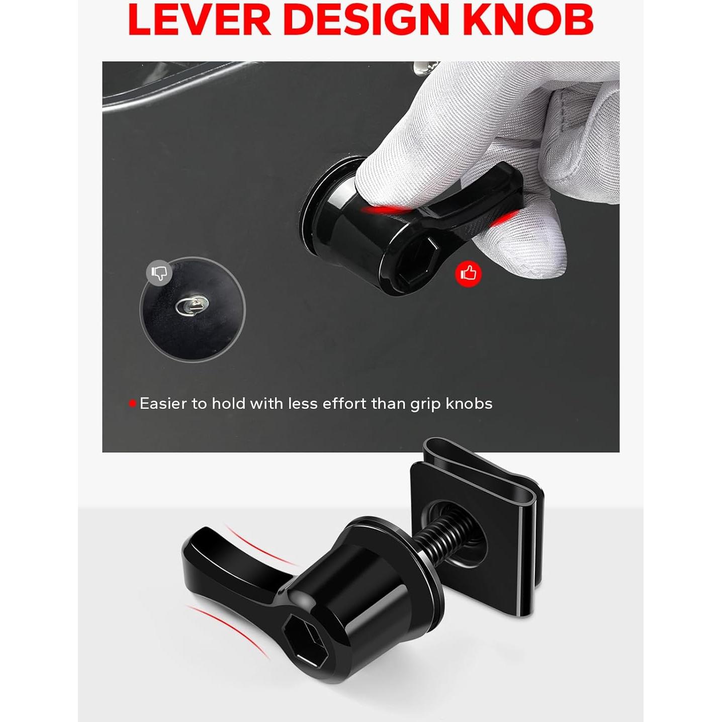 Kit de Tornillos de Montaje de Bolsa de Silla Amazicha - Antirrobo para Harley Davidson