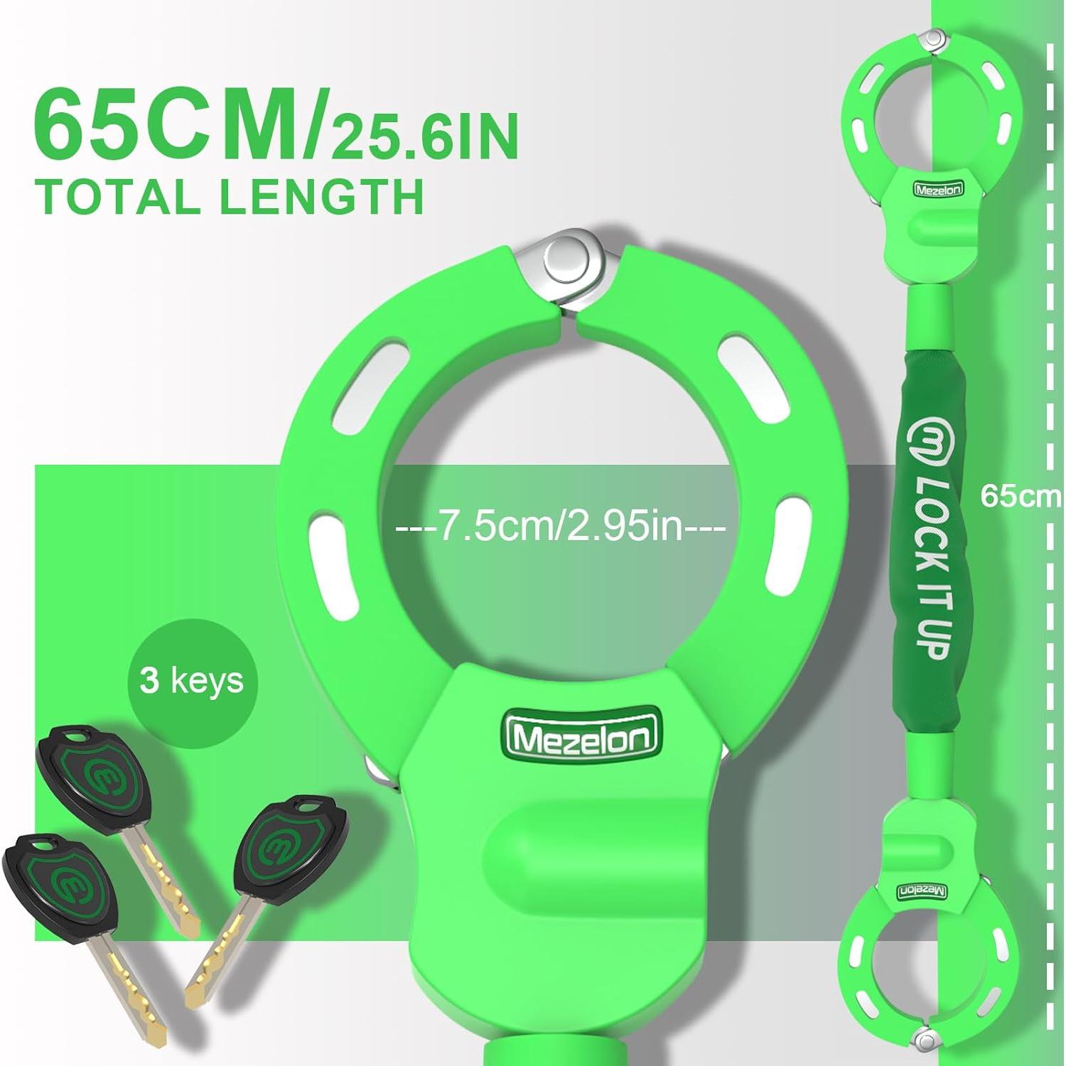 Candado de Cadena Antirrobo Mezelon 8mm para Scooter Eléctrico