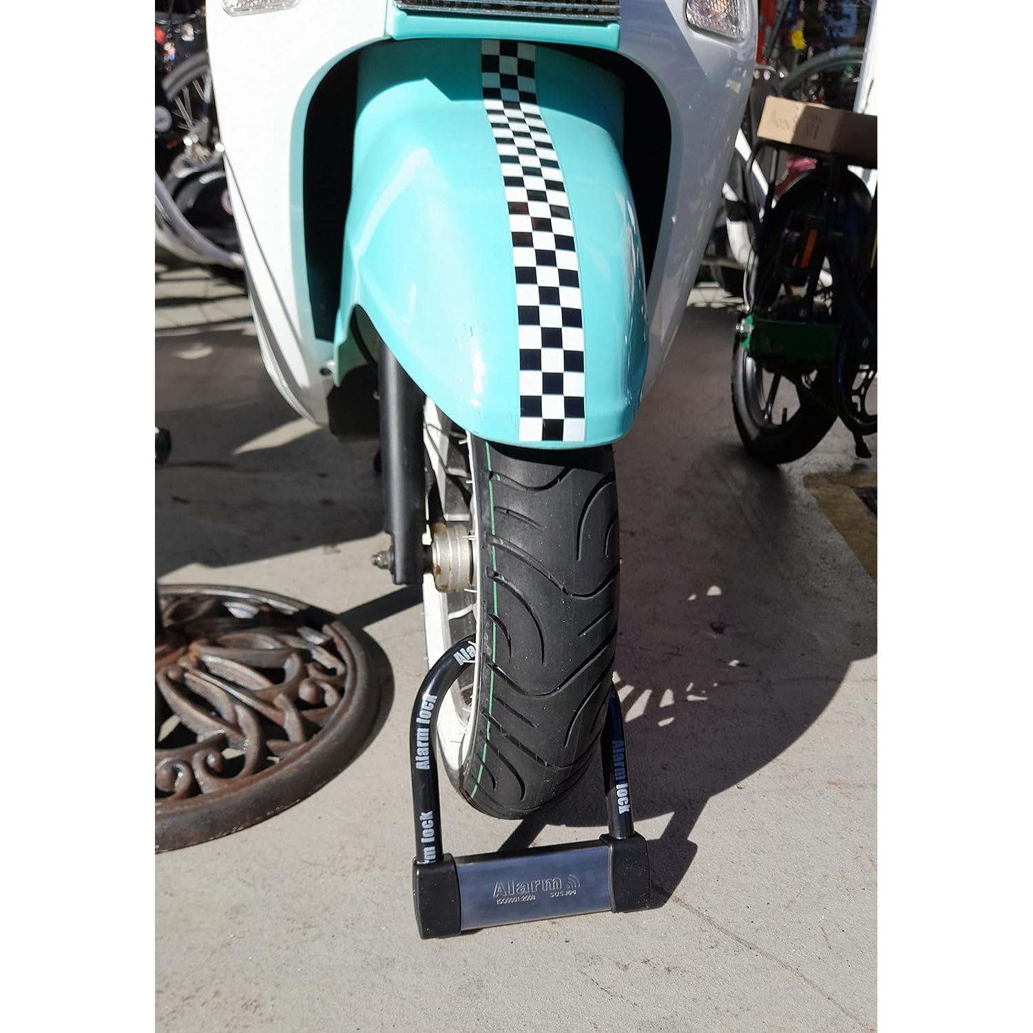 Candado U Lock Antirrobo ENZZONE con Alarma 16mm Acero Inoxidable