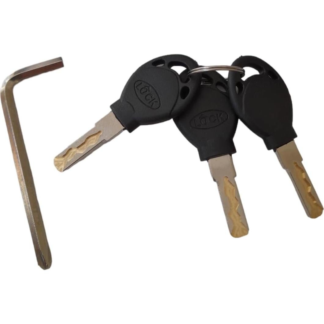 Candado U Lock Antirrobo ENZZONE con Alarma 16mm Acero Inoxidable