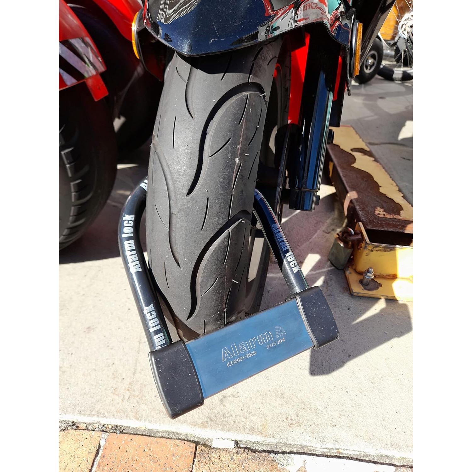 Candado U Lock Antirrobo ENZZONE con Alarma 16mm Acero Inoxidable