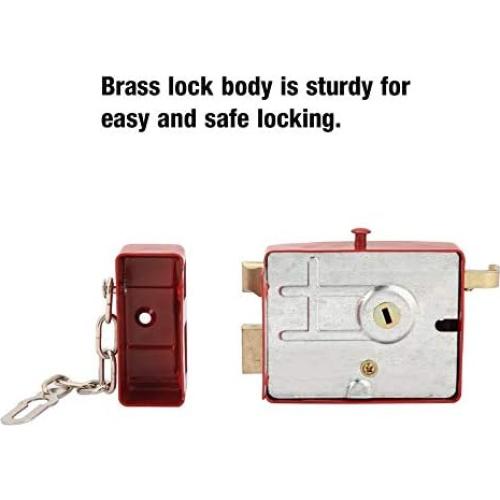 Cerradura de Seguridad Estink Rojo 45-55mm para Puertas