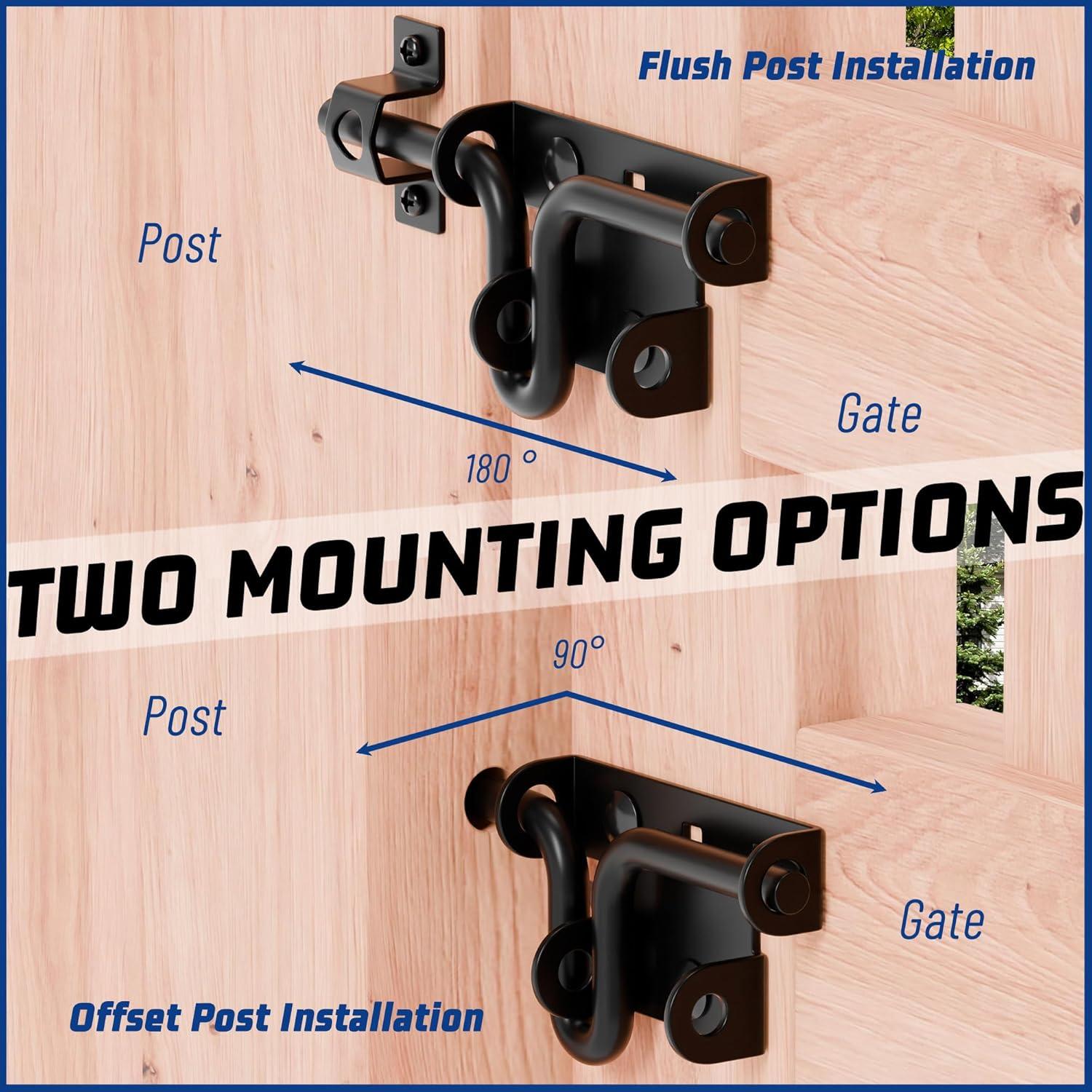 Pestillo Deslizante de Alta Resistencia TRIPLE DEER - 2 Paquetes