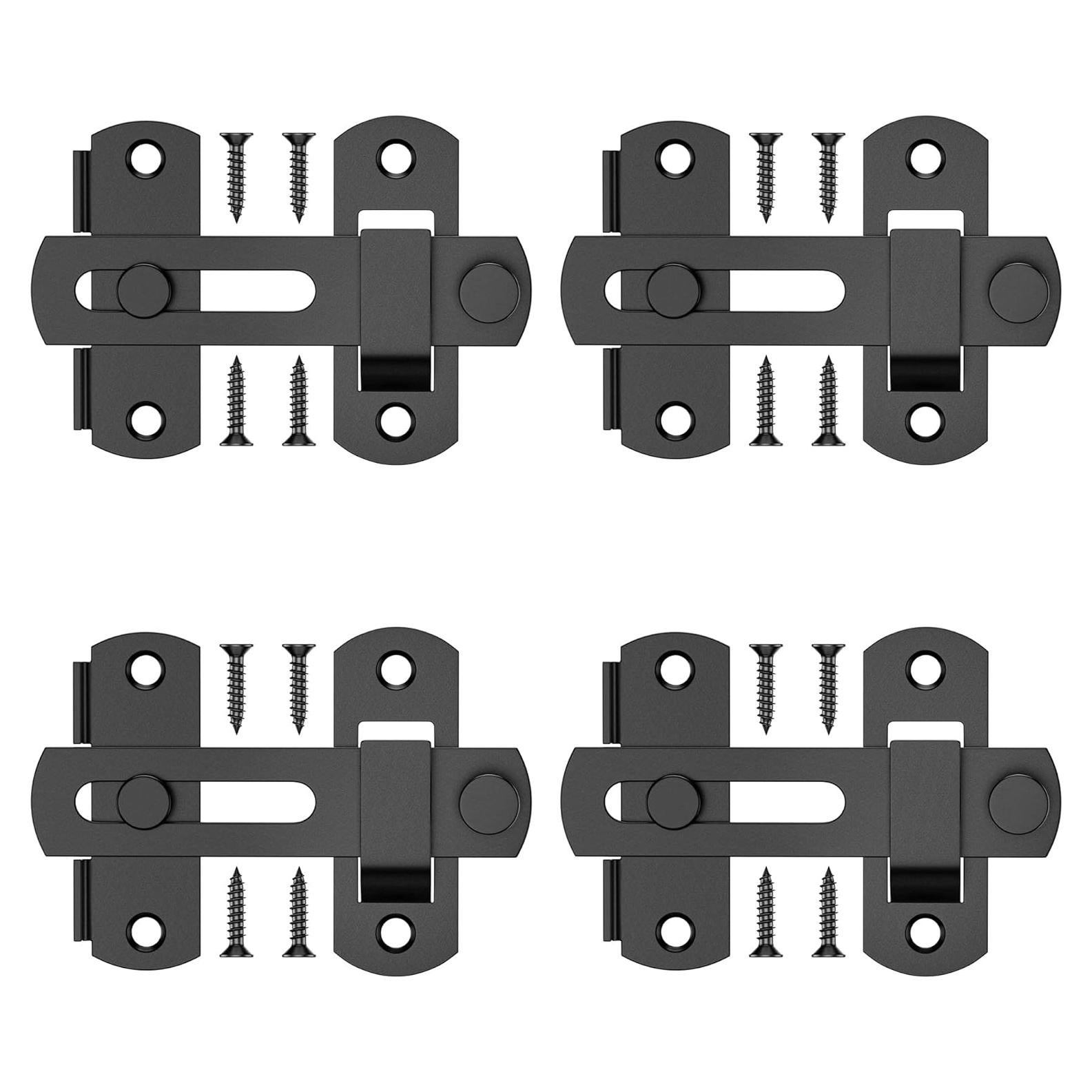 Cierre de Puerta Deslizante MaozyHomie 4 Pzas Acero Inoxidable