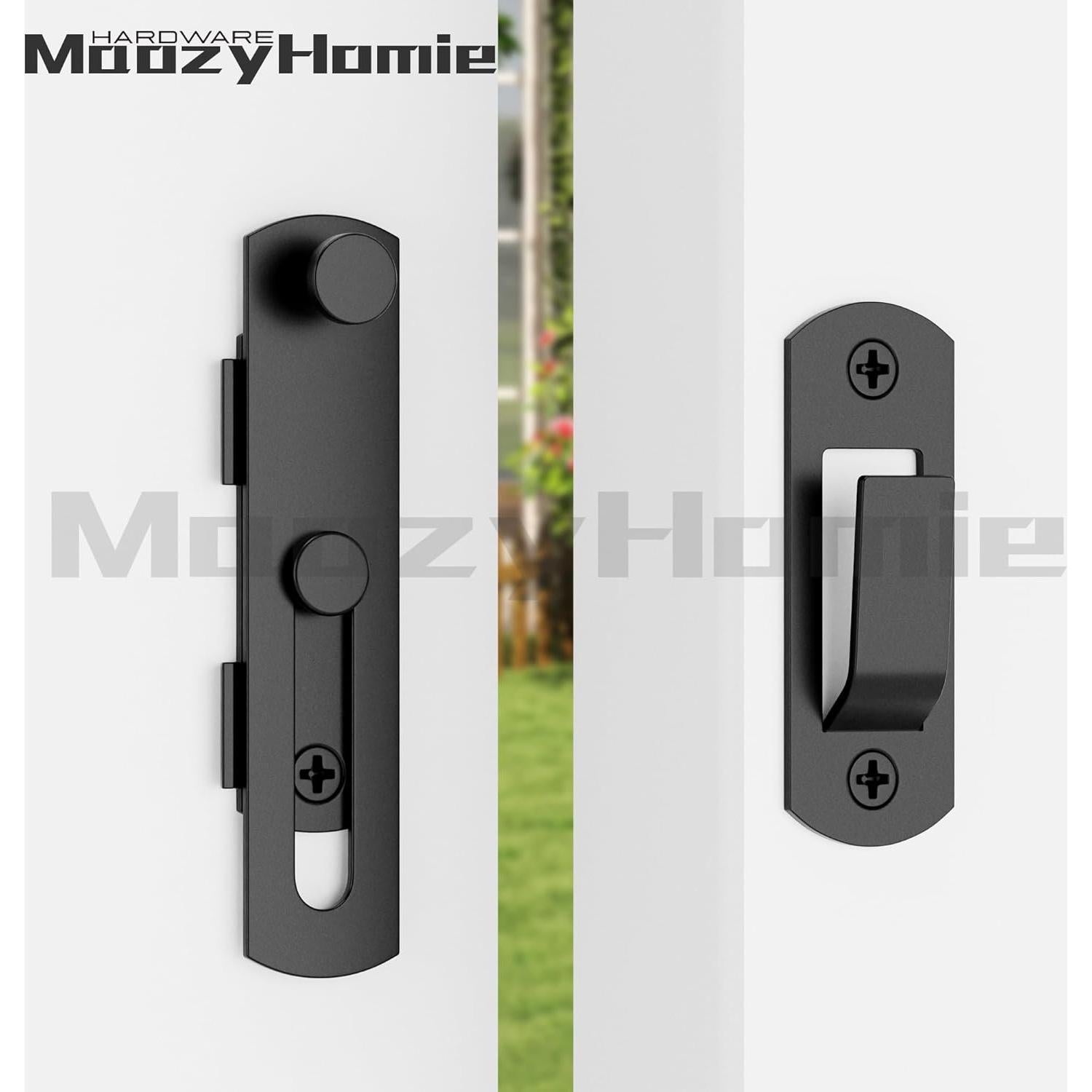 Cierre de Puerta Deslizante MaozyHomie 4 Pzas Acero Inoxidable