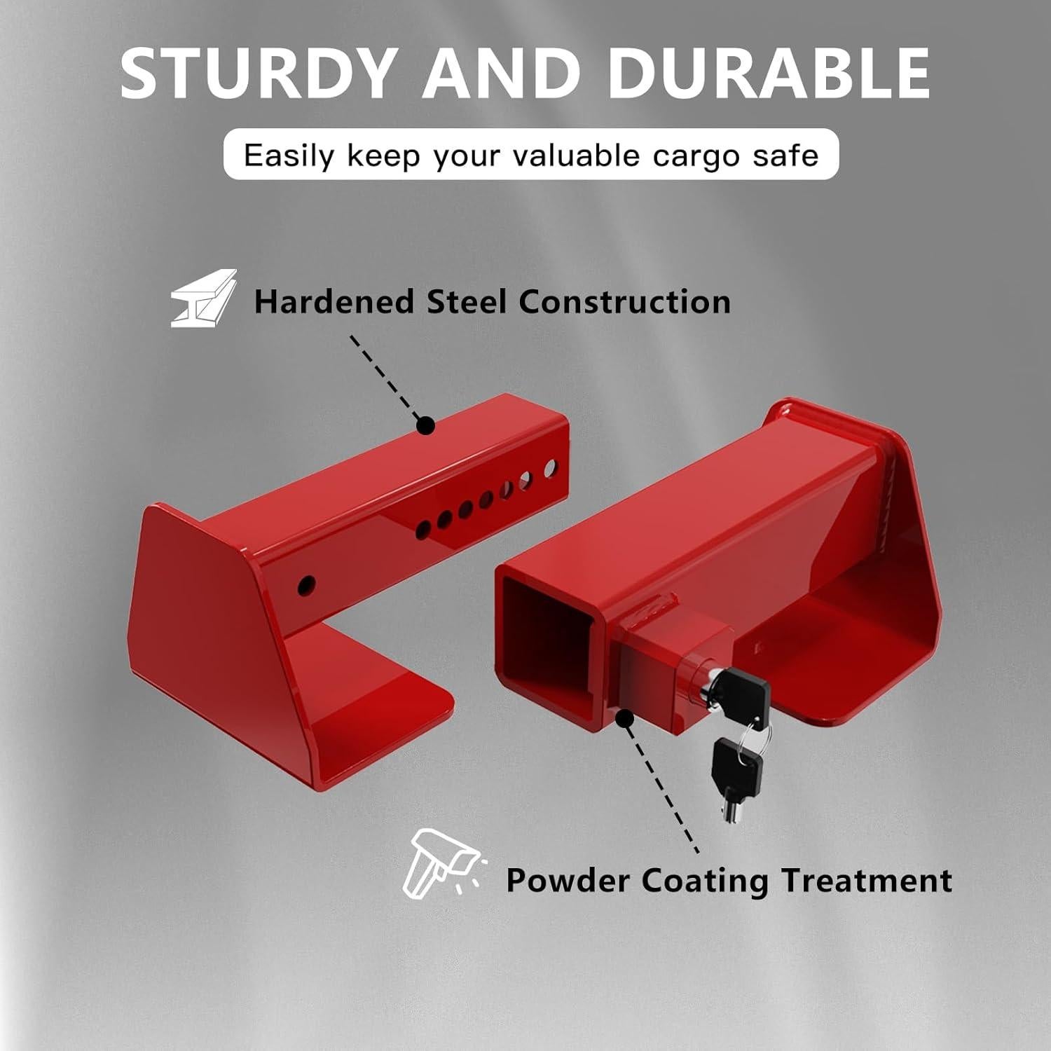 Cerradura de Puerta de Carga Piclafe - Alta Seguridad Roja