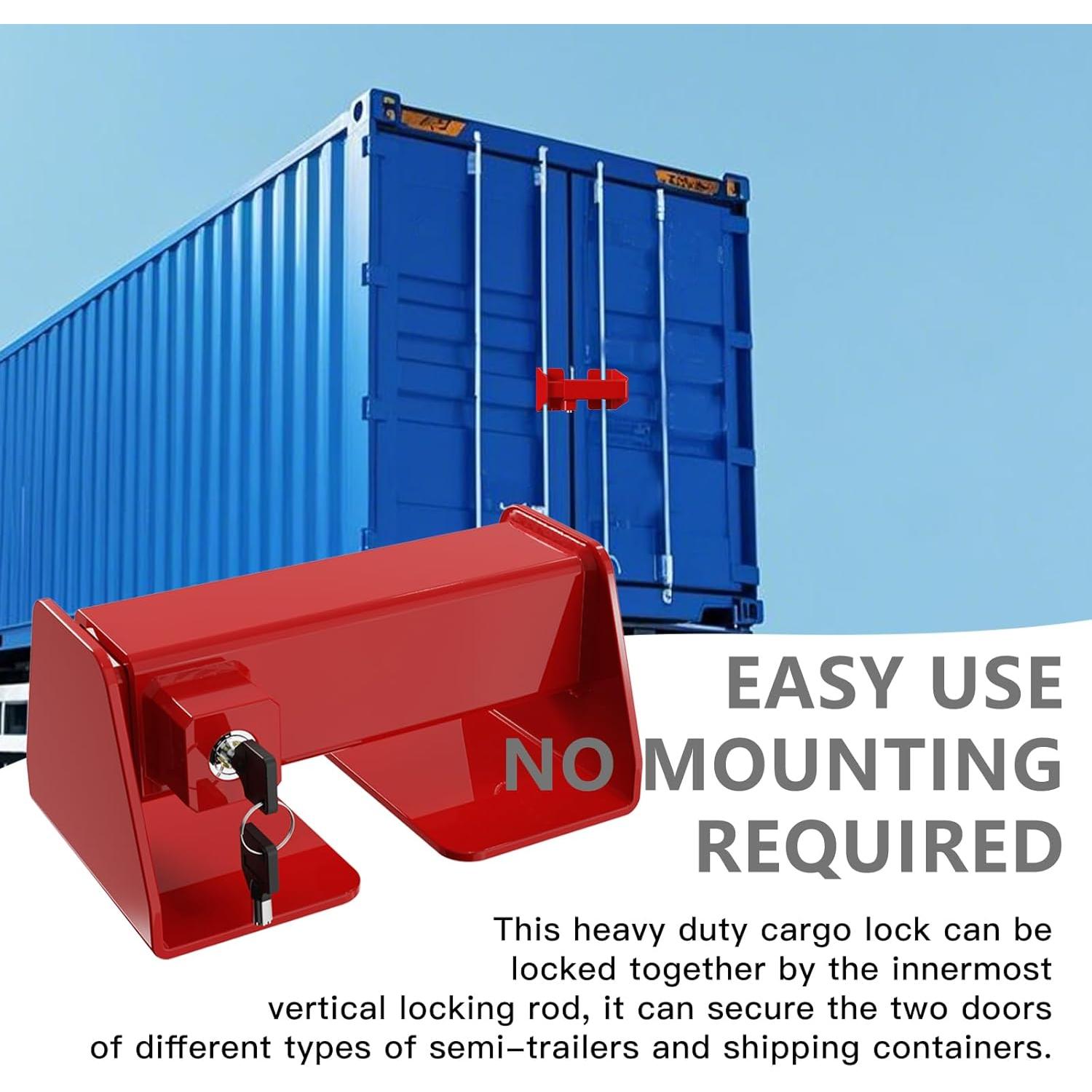 Cerradura de Puerta de Carga Piclafe - Alta Seguridad Roja