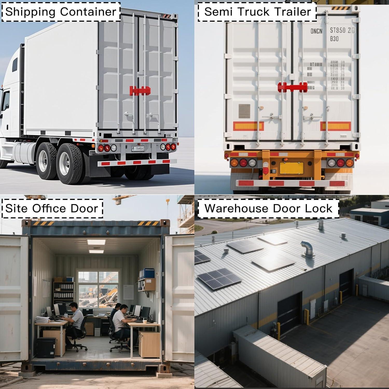 Cerradura de Puerta de Carga Piclafe - Alta Seguridad Roja