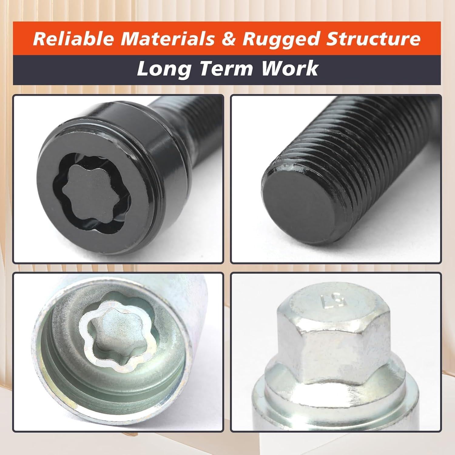 Bloques de Rueda Antirrobo M14 x 1.25mm Mhrxusd para BMW