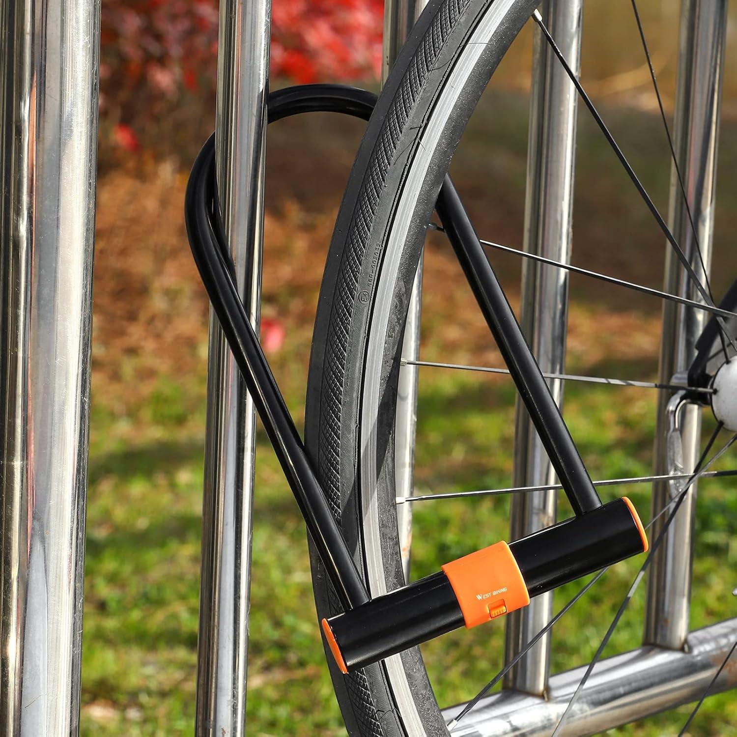 Candado en U LuTuo para Bicicleta 13.7mm Alta Resistencia