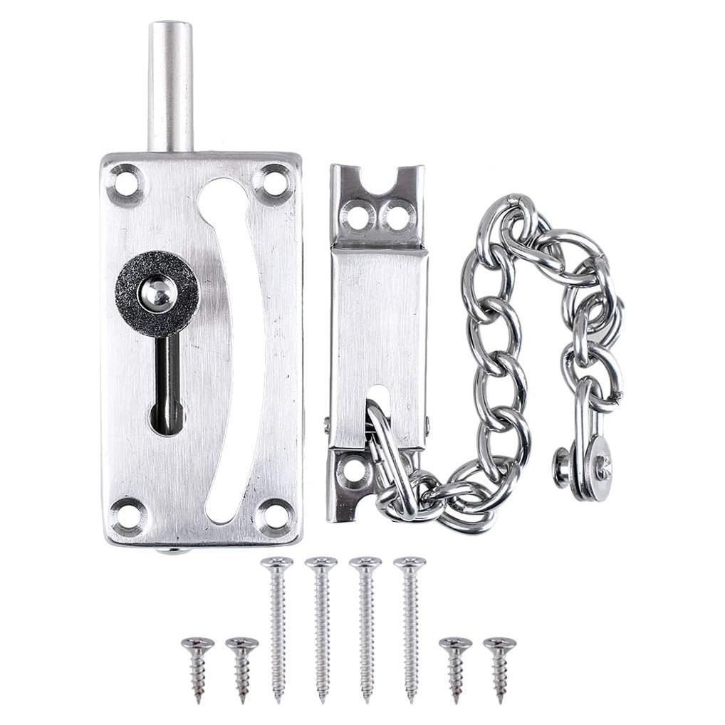 Cerradura de Pestillo Deslizante ZIJIA 180mm Acero Inoxidable