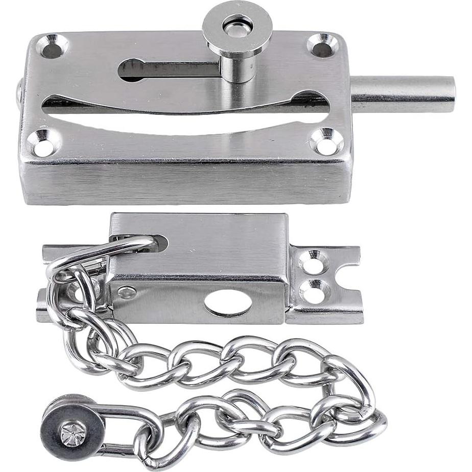 Cerradura de Pestillo Deslizante ZIJIA 180mm Acero Inoxidable