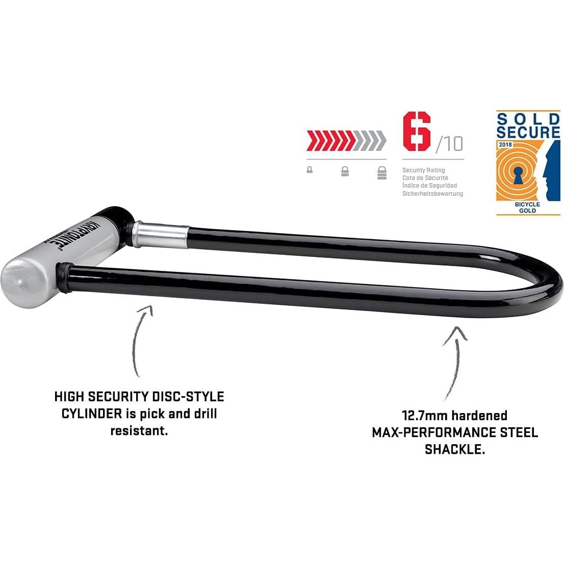 Candado U Kryptonite KryptoLok 12.7mm para Bicicleta