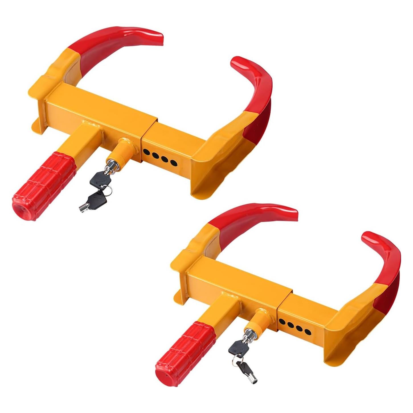 Bloqueo de Rueda de Remolque Bicos 2 Piezas Antirrobo Ajustable