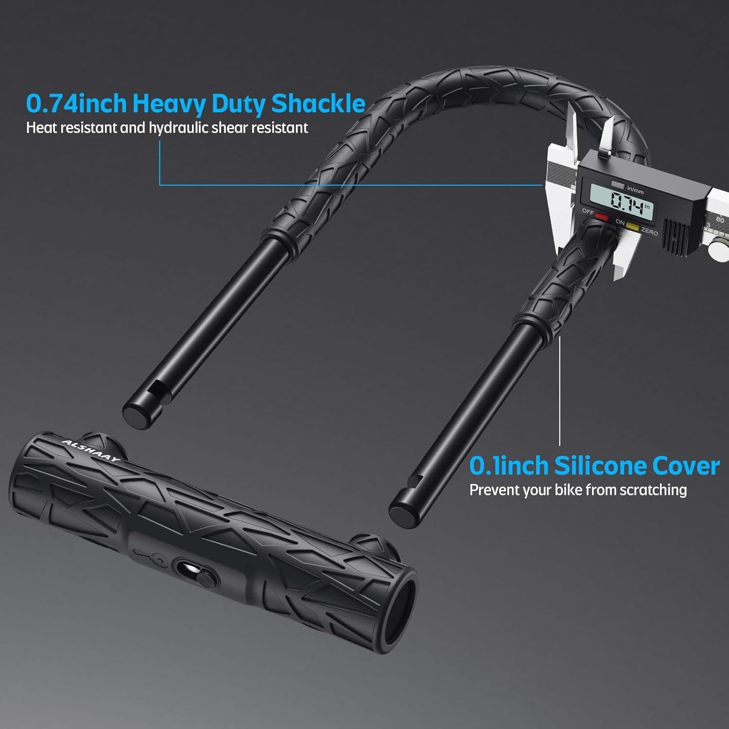 Candado U Alshaay para Bicicleta 12 Toneladas Resistencia