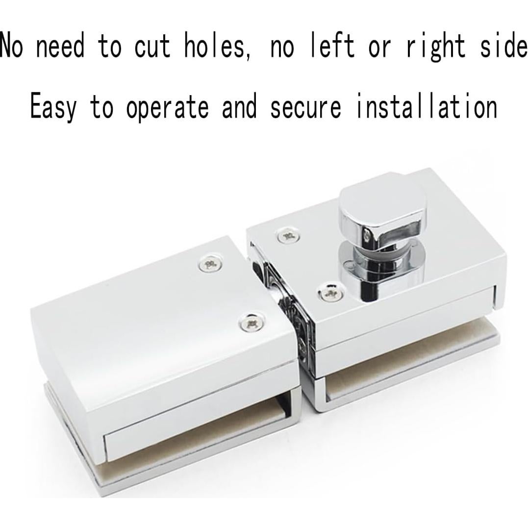 Cerradura de Pestillo de Vidrio WANLIAN Abatible 6-12mm