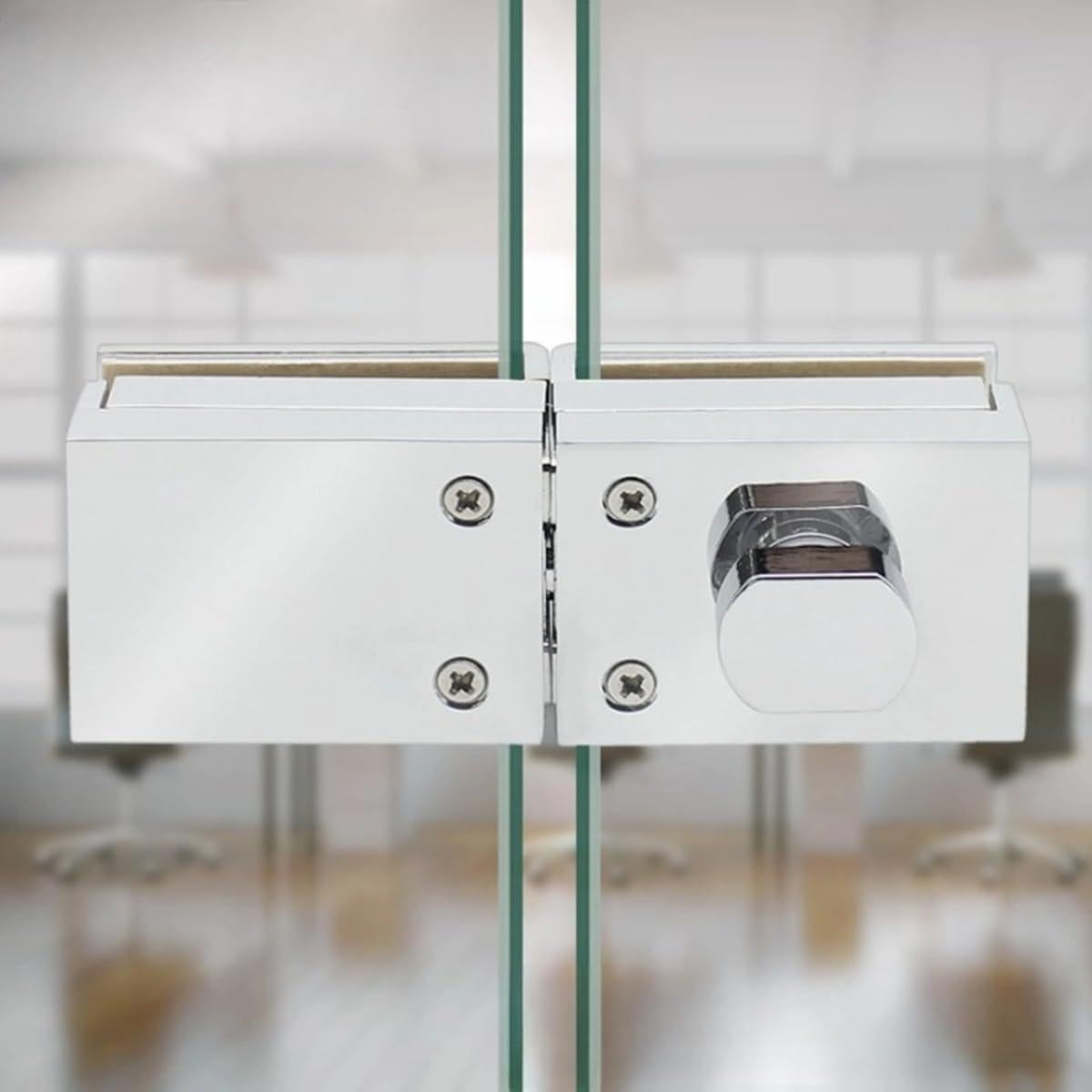 Cerradura de Pestillo de Vidrio WANLIAN Abatible 6-12mm