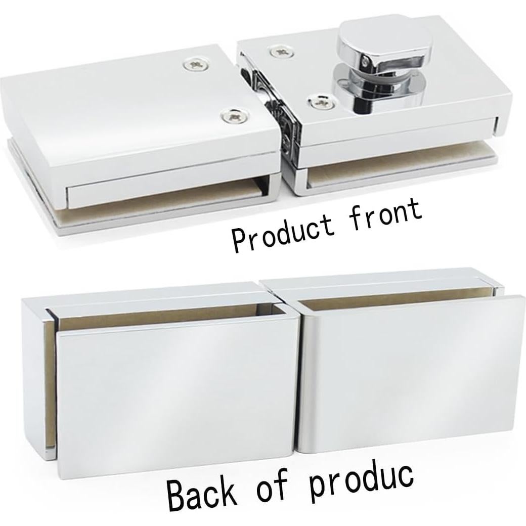 Cerradura de Pestillo de Vidrio WANLIAN Abatible 6-12mm