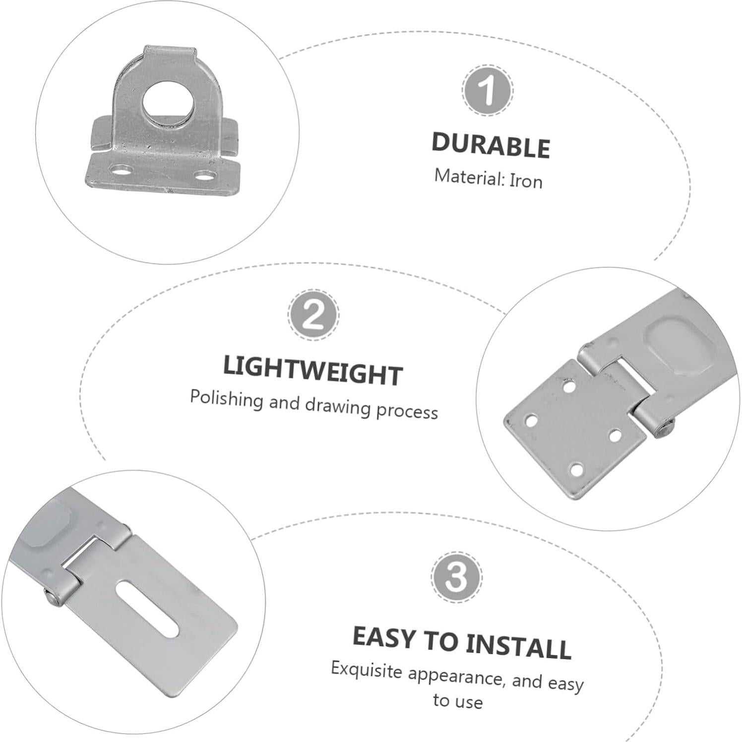 Pestillos de Seguridad DOITOOL 6 Pcs Hierro Engrosado 14.8cm