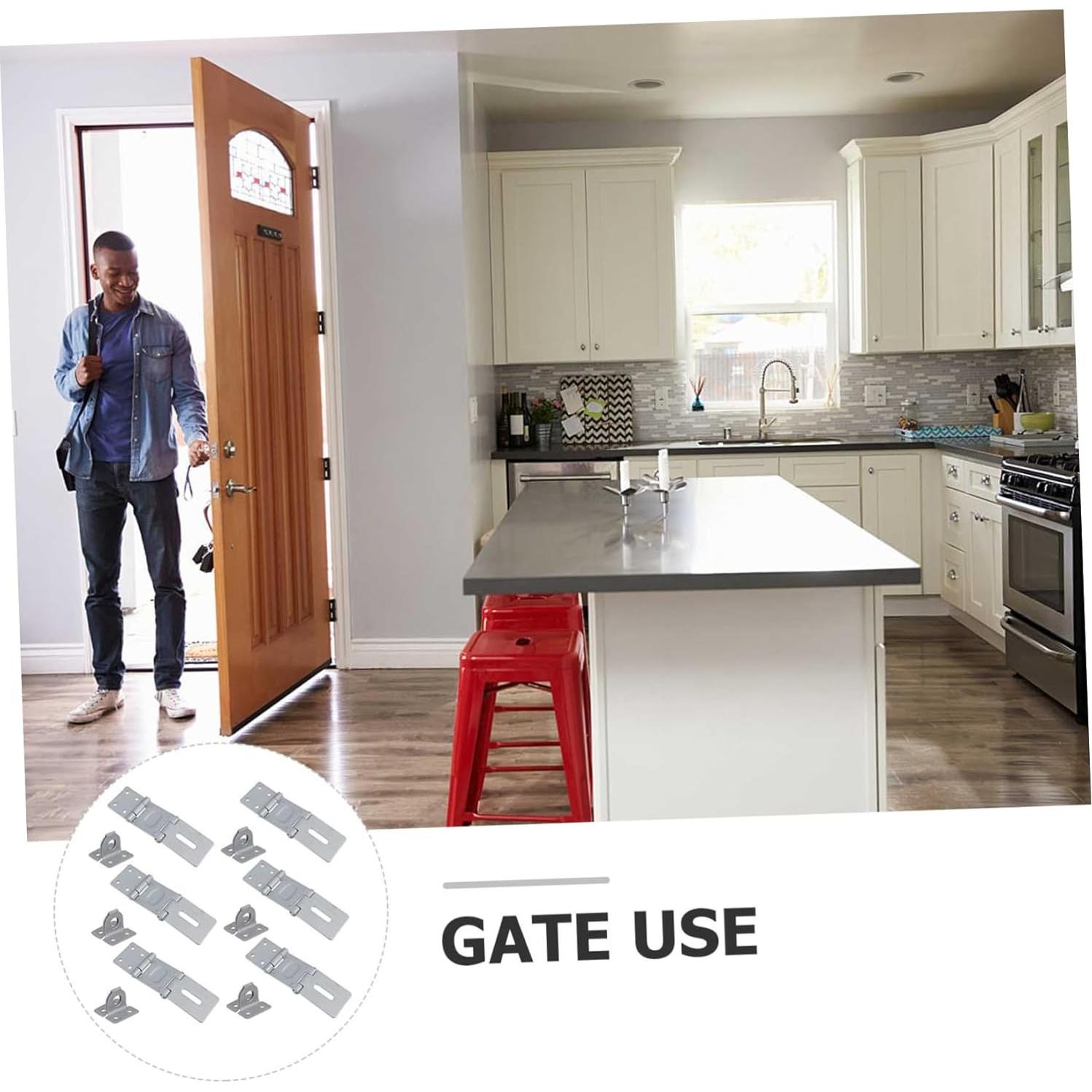 Pestillos de Seguridad DOITOOL 6 Pcs Hierro Engrosado 14.8cm