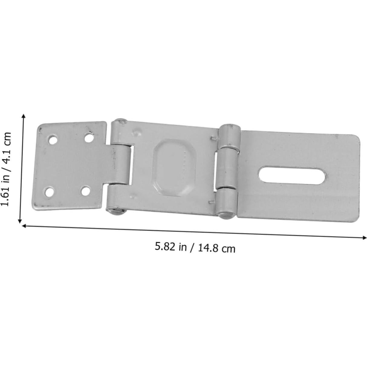 Cerradura de Seguridad Angoily 6 Pcs Doble Bisagra Hierro 14.8x4.1cm