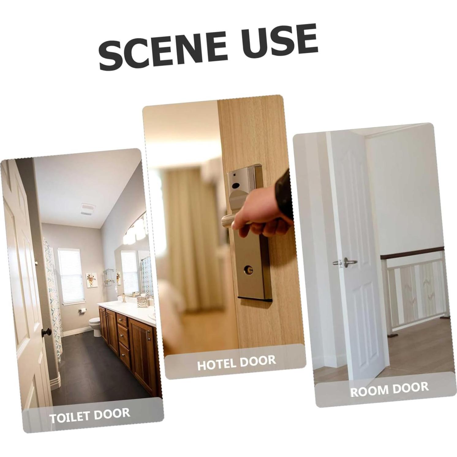 Cerradura de Seguridad Angoily 6 Pcs Doble Bisagra Hierro 14.8x4.1cm