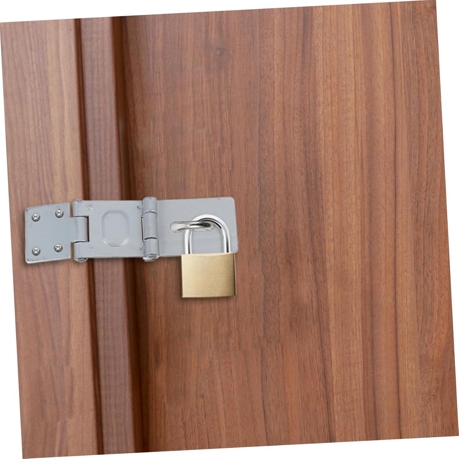 Cerradura de Seguridad Angoily 6 Pcs Doble Bisagra Hierro 14.8x4.1cm