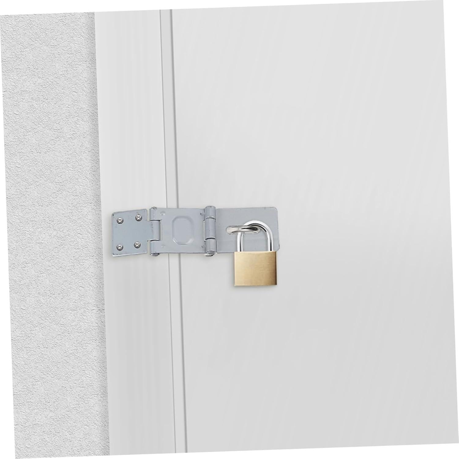 Cerradura de Seguridad Angoily 6 Pcs Doble Bisagra Hierro 14.8x4.1cm