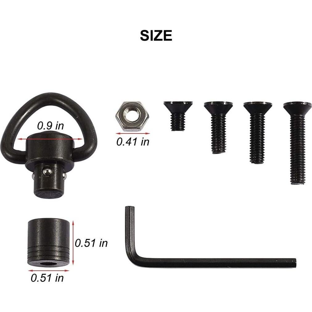 Kit Adaptador Bucle 1" JIALITTE con Swivels y Tornillos