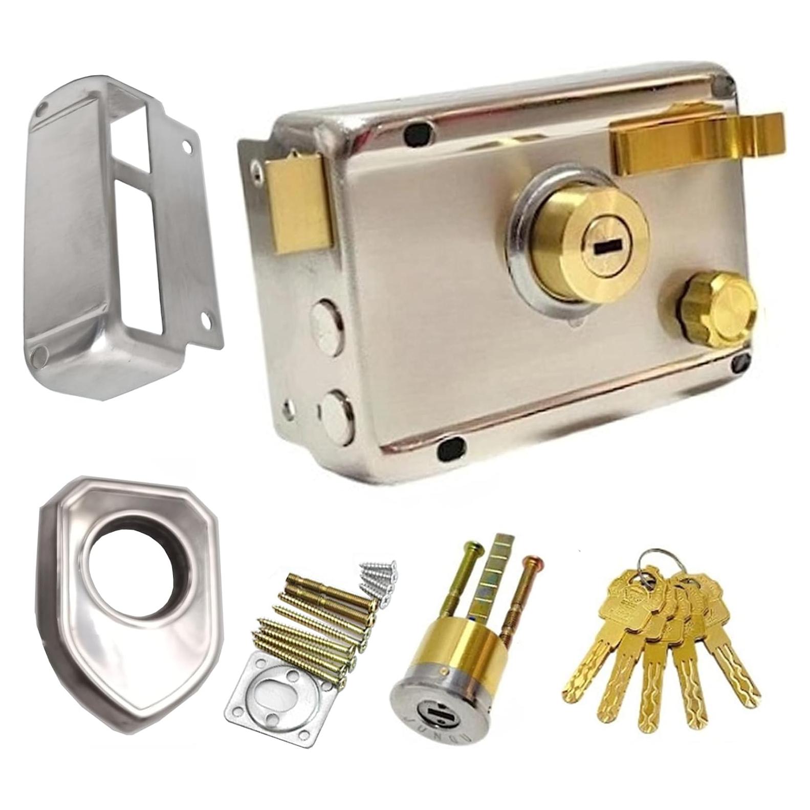 Cerradura de Pestillo Vertical FARFELLNY con Llave - 132x85mm