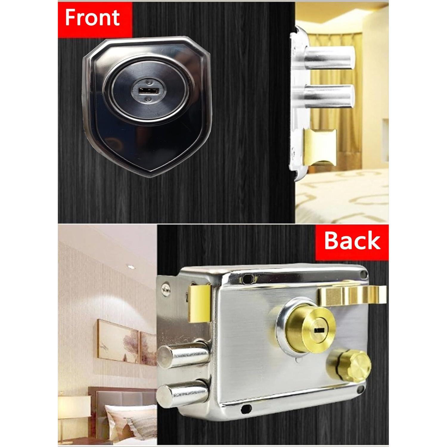 Cerradura de Pestillo Vertical FARFELLNY con Llave - 132x85mm