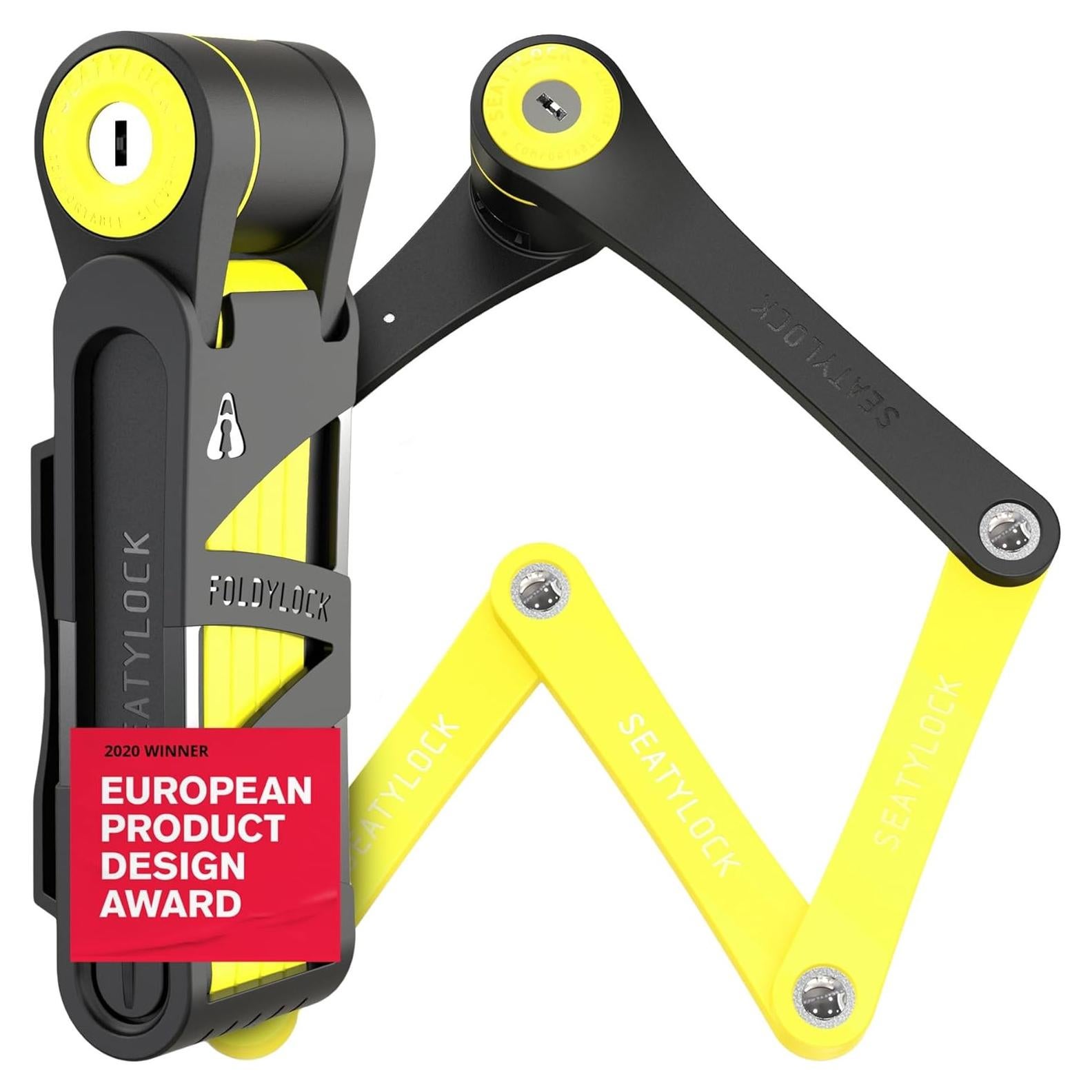 Candado Plegable Seatylock Foldylock Compact Amarillo 85cm
