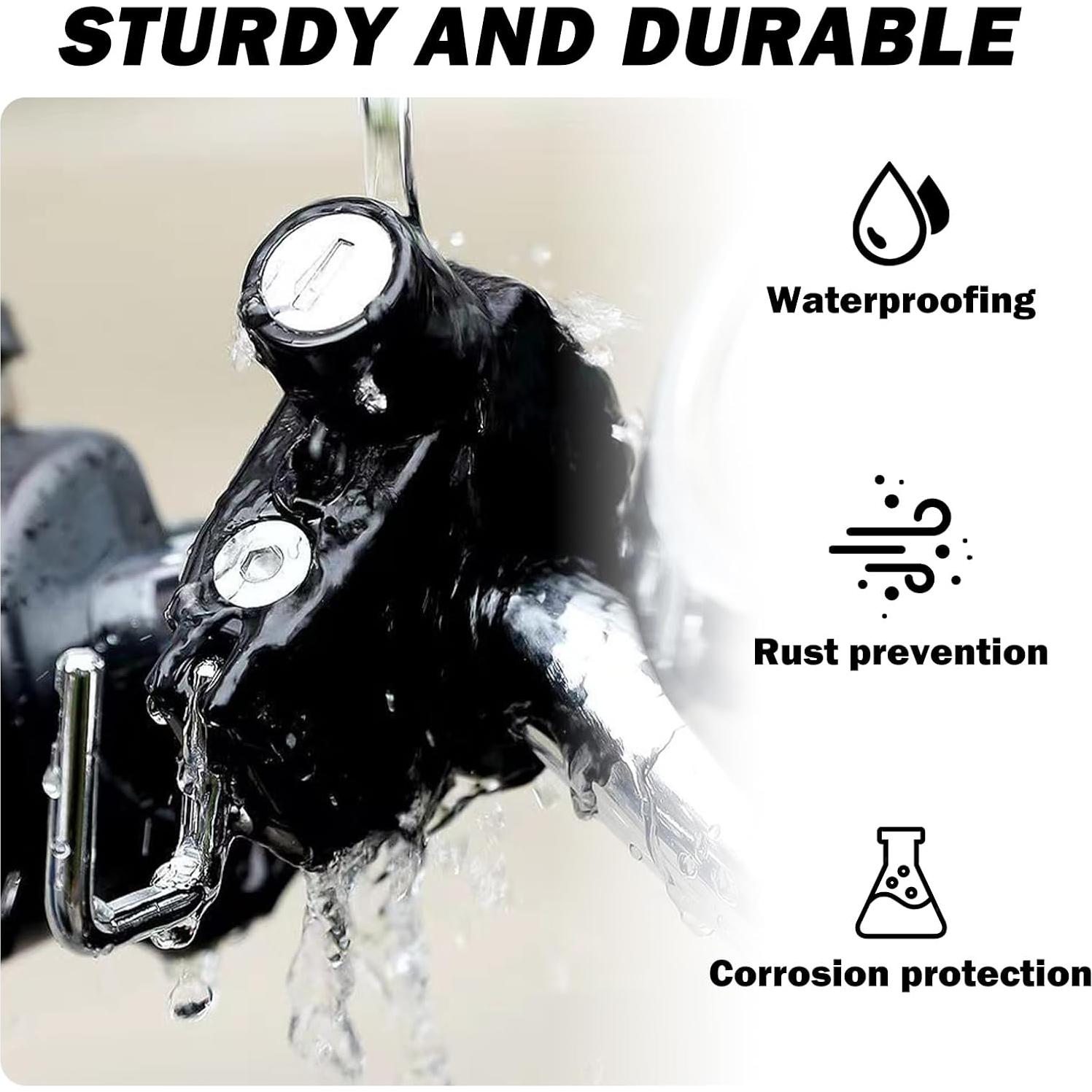 Candado Antirrobo para Casco de Motocicleta YGDMD - Negro