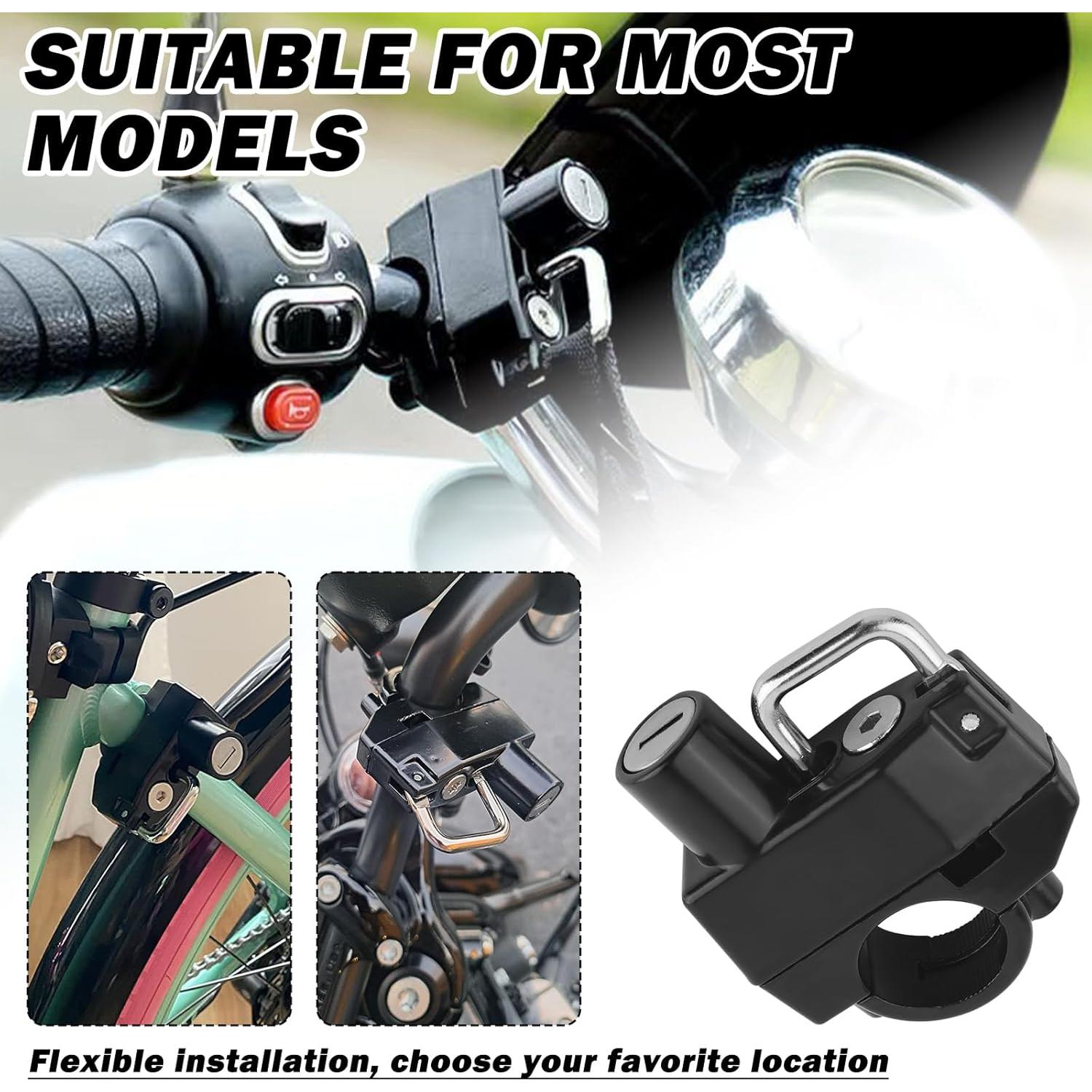 Candado Antirrobo para Casco de Motocicleta YGDMD - Negro