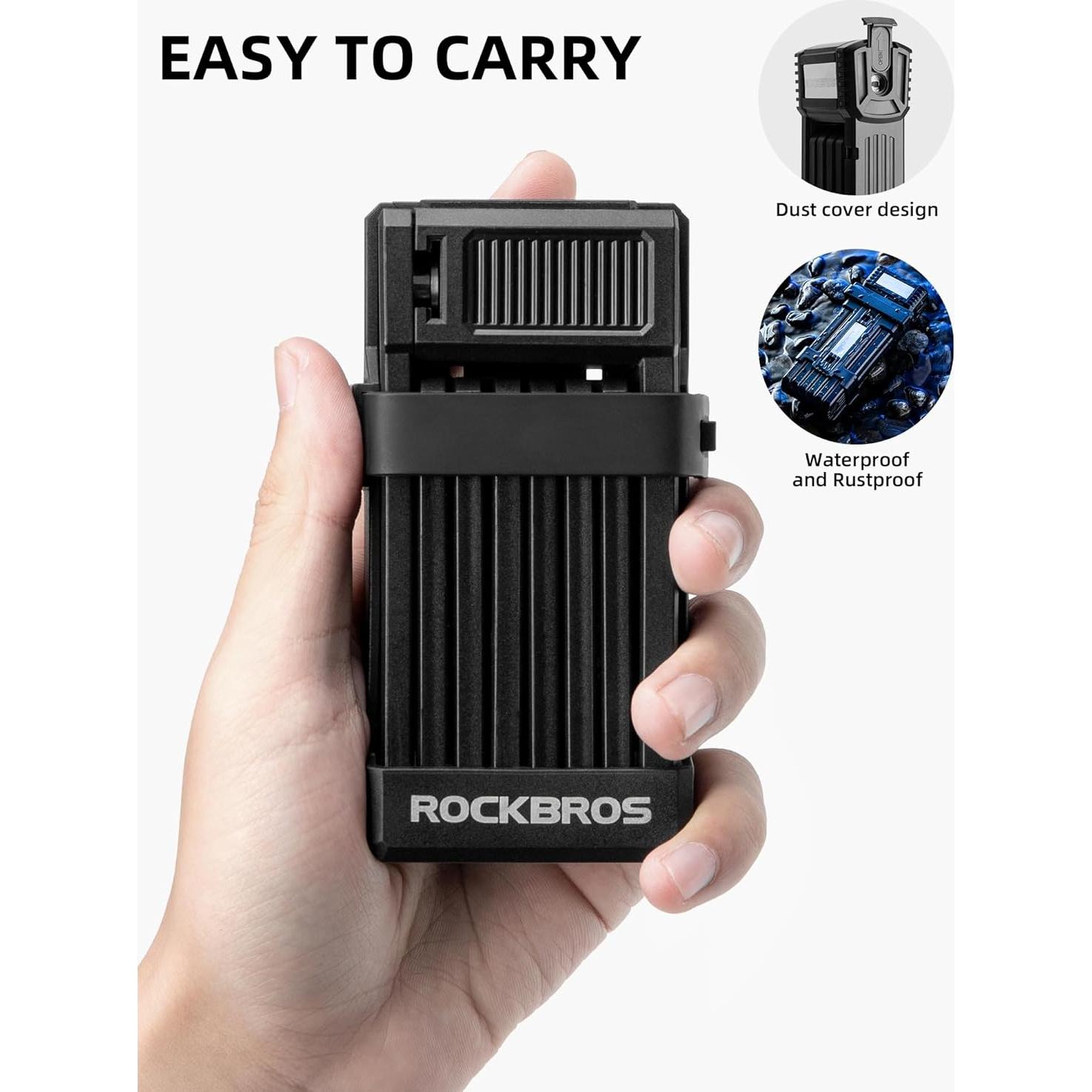 Candado Plegable Antirrobo ROCKBROS 0.7cm Alta Resistencia