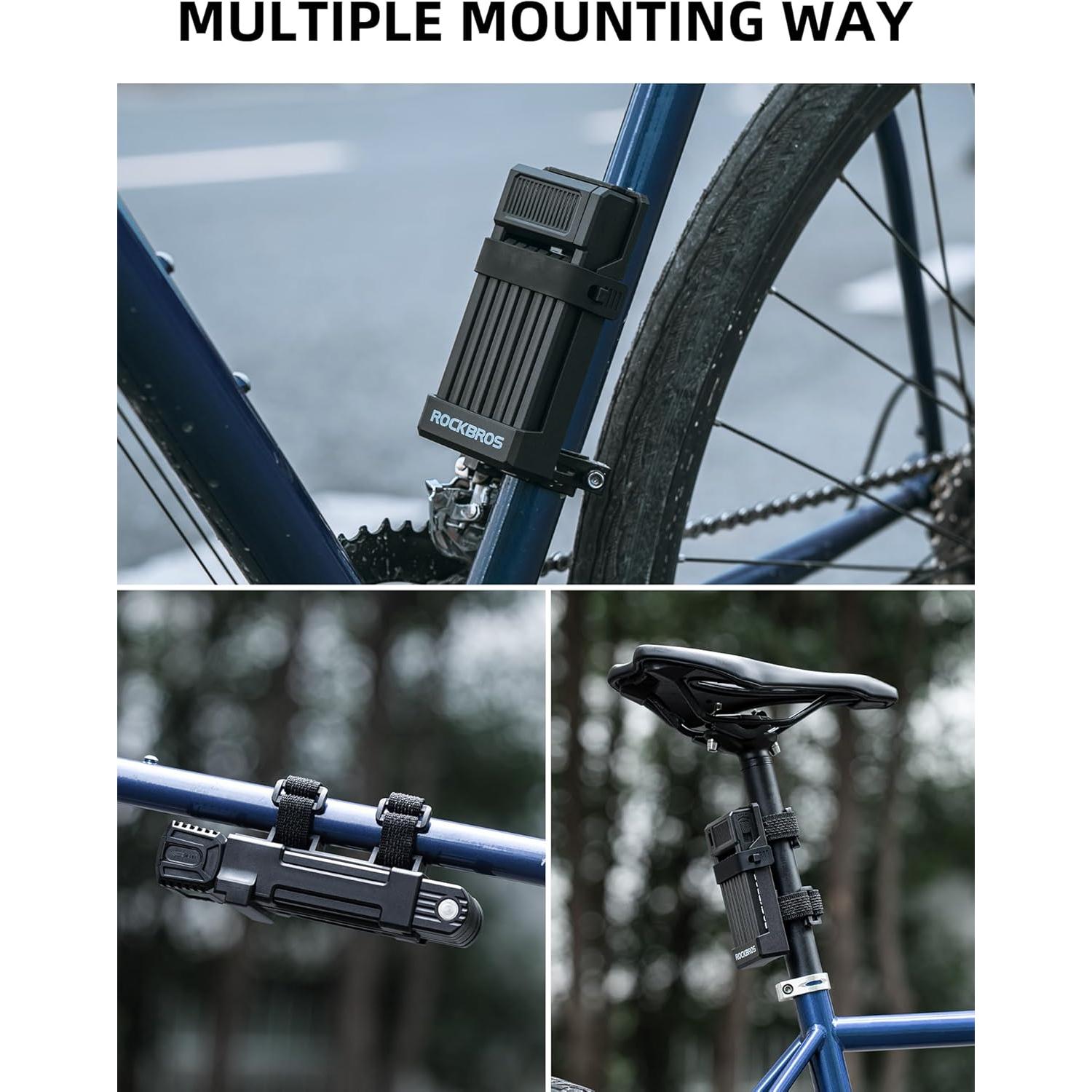 Candado Plegable Antirrobo ROCKBROS 0.7cm Alta Resistencia