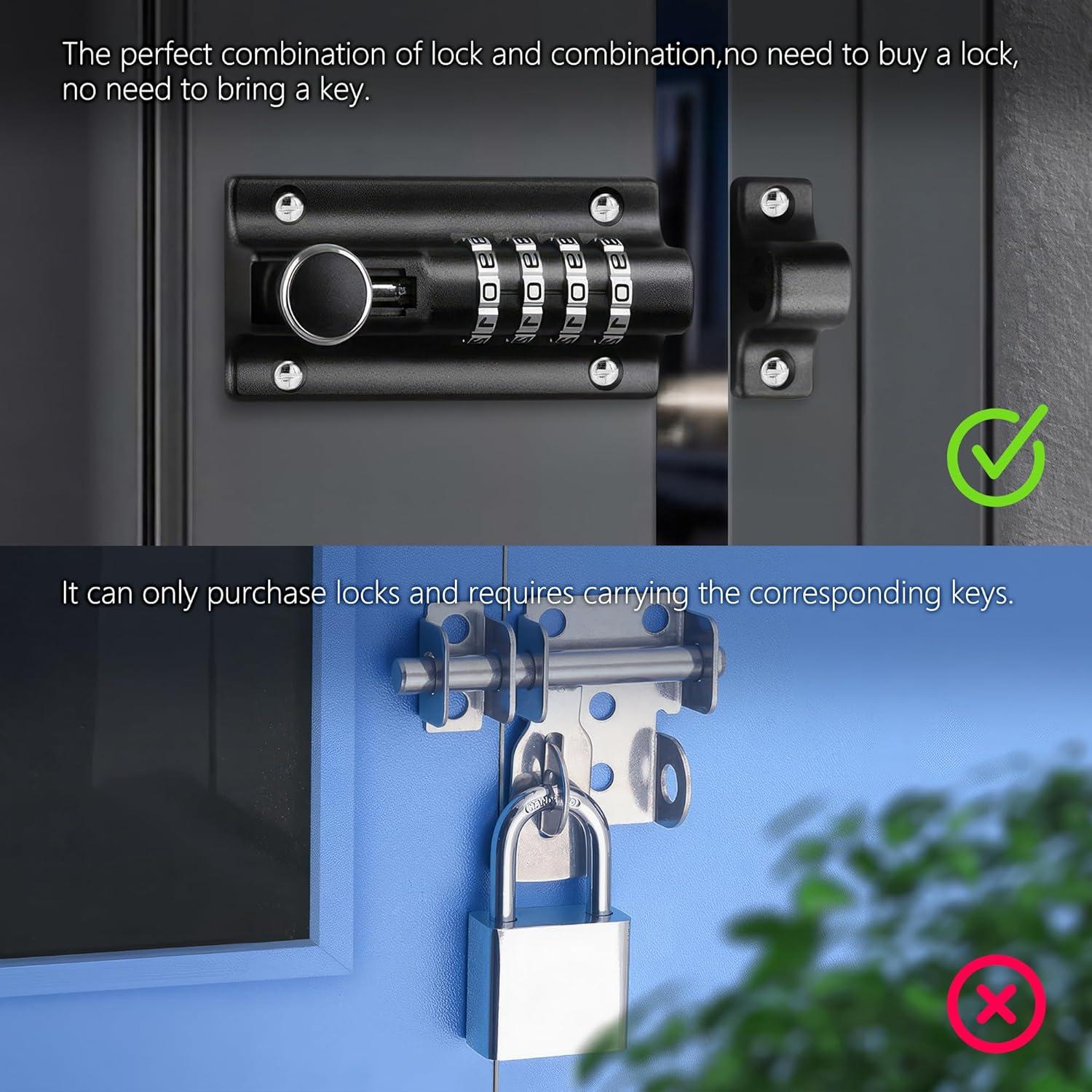 Cerrojo de Combinación Kitmose IVUS000763 Resistente al Óxido