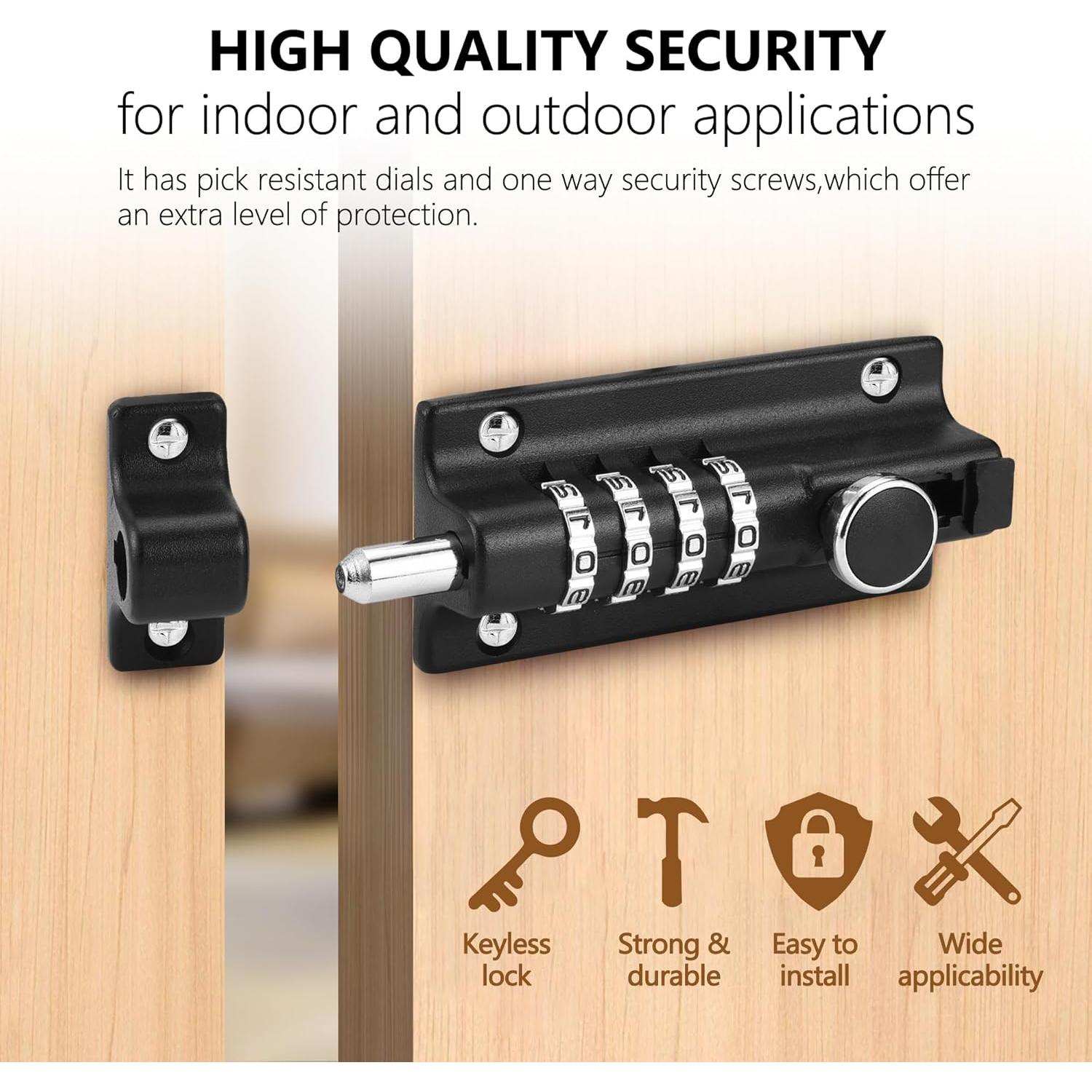 Cerrojo de Combinación Kitmose IVUS000763 Resistente al Óxido