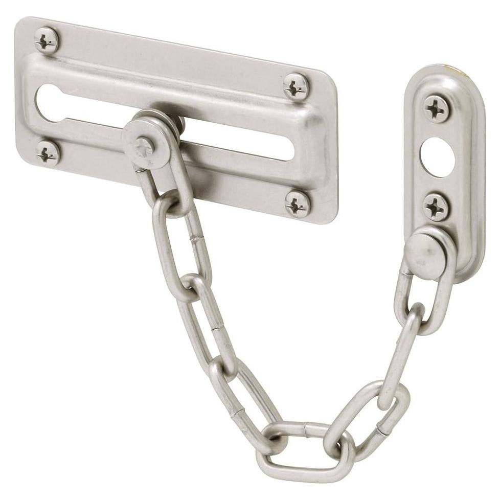 Guardia de Puerta de Cadena Prime-Line U 10386, Acero Níquel Satinado