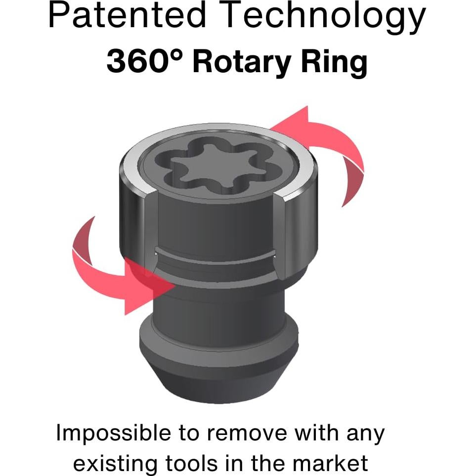 Kit de Tuercas de Rueda Galvanizado Farad DS51/E para Tesla Model Y