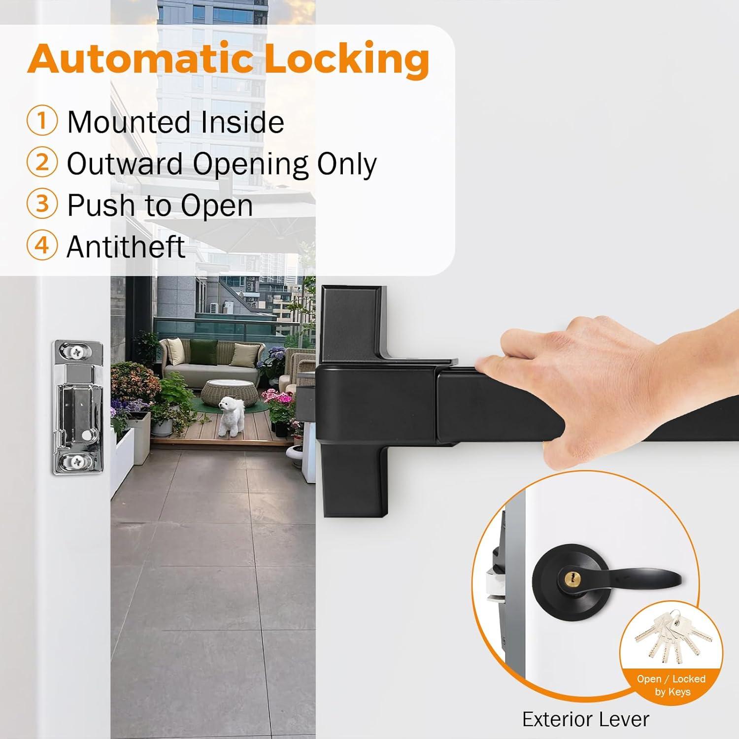 Dispositivo de Salida de Emergencia BEAMNOVA 81.3 cm Negro