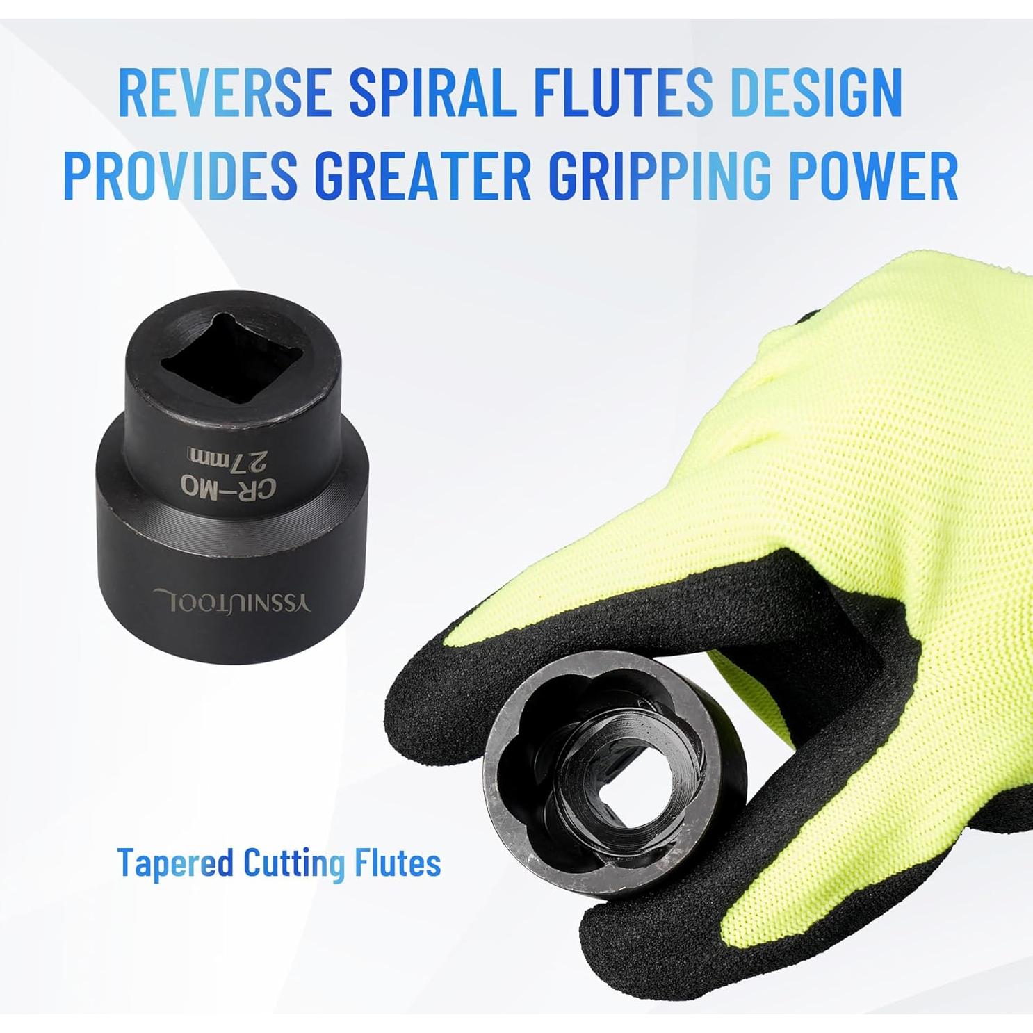 Juego de Extractores de Tuercas YSSNIUTOOL 22 Piezas