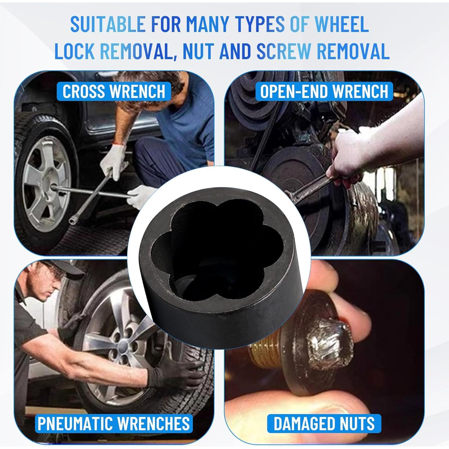 Juego de Extractores de Tuercas YSSNIUTOOL 22 Piezas