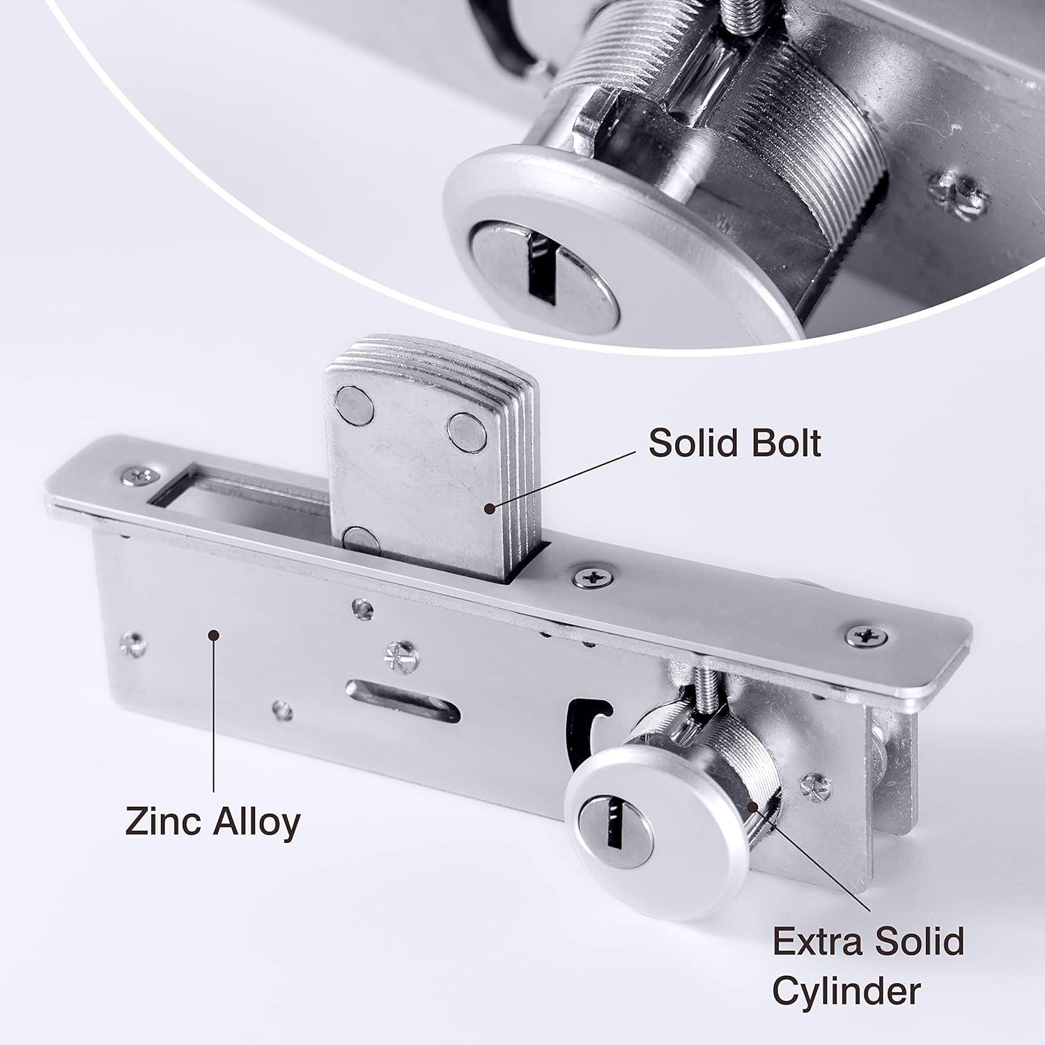 Cerradura de Mortaja Doble Cilindro UpJia Flarish 2.86 cm