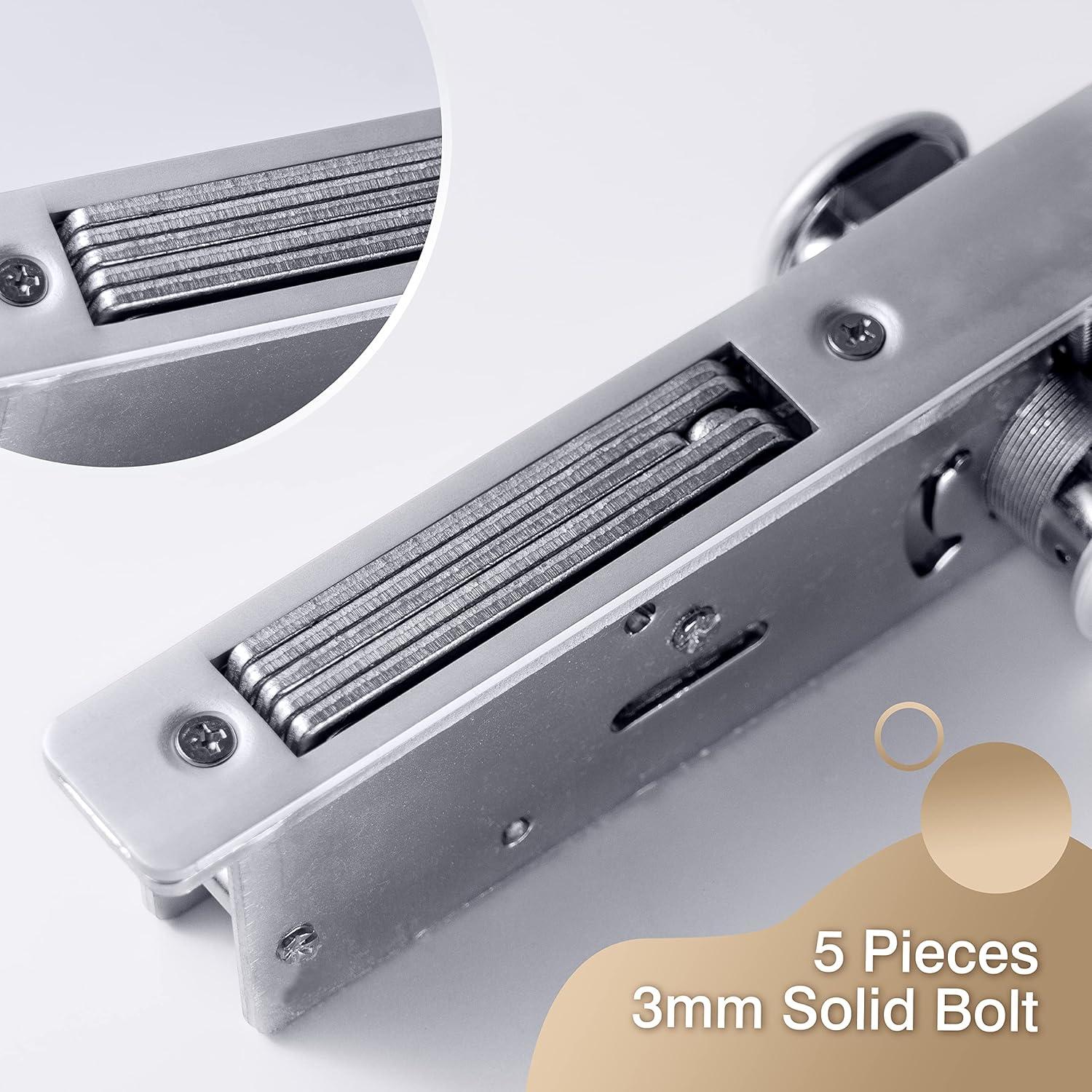 Cerradura de Mortaja Doble Cilindro UpJia Flarish 2.86 cm