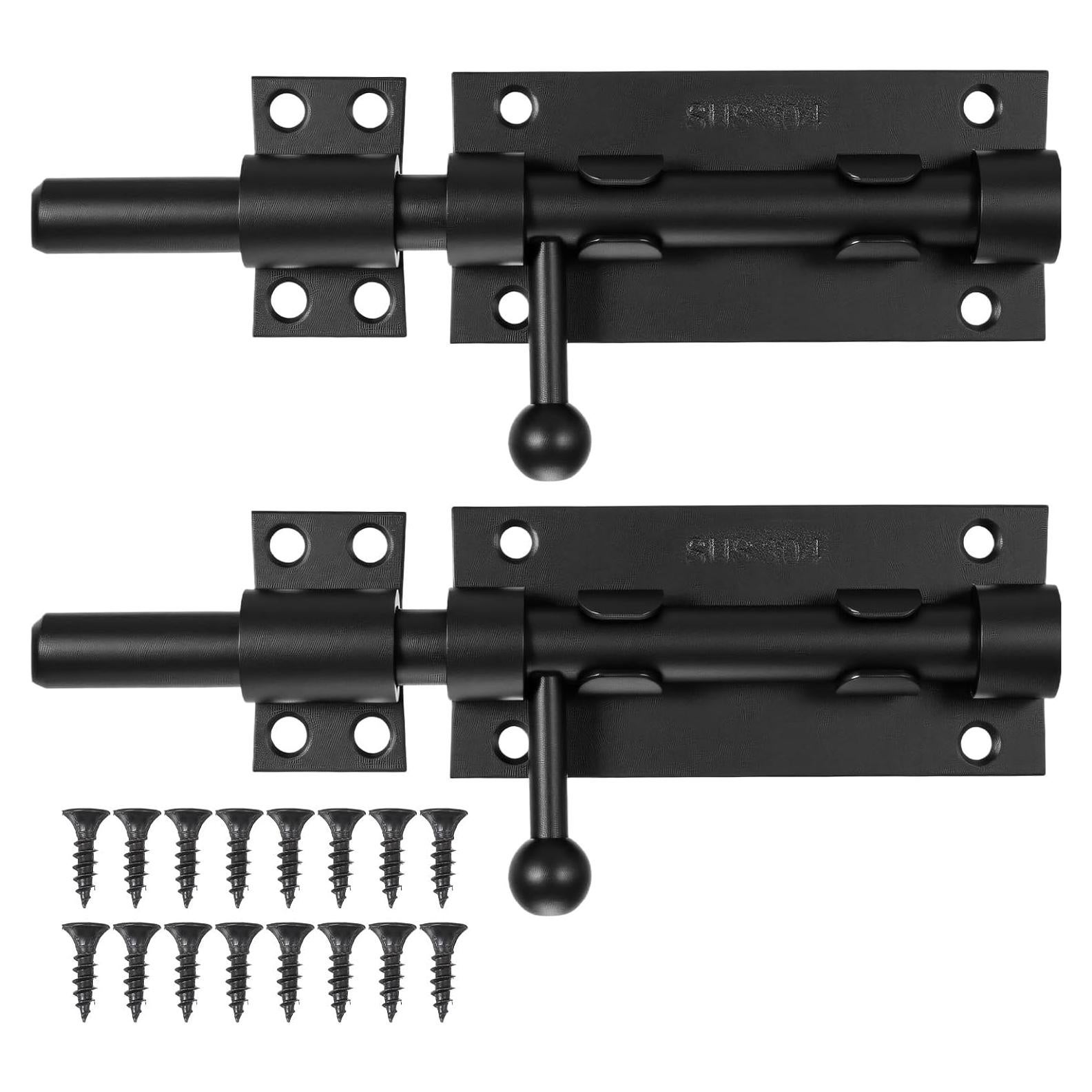 Paquete de 2 Pestillos Deslizantes Pafeooui 16 cm Acero Inoxidable