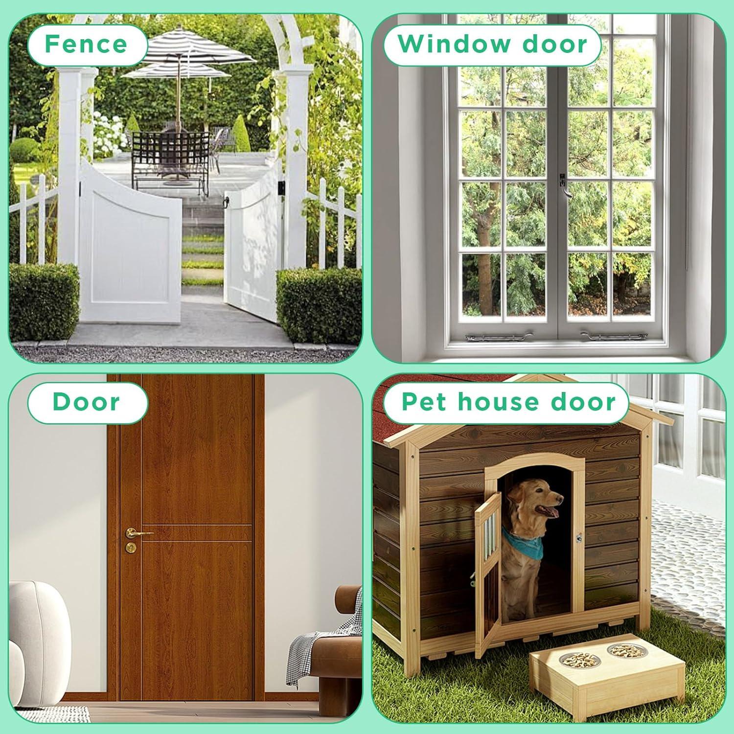 Paquete de 2 Pestillos Deslizantes Pafeooui 16 cm Acero Inoxidable