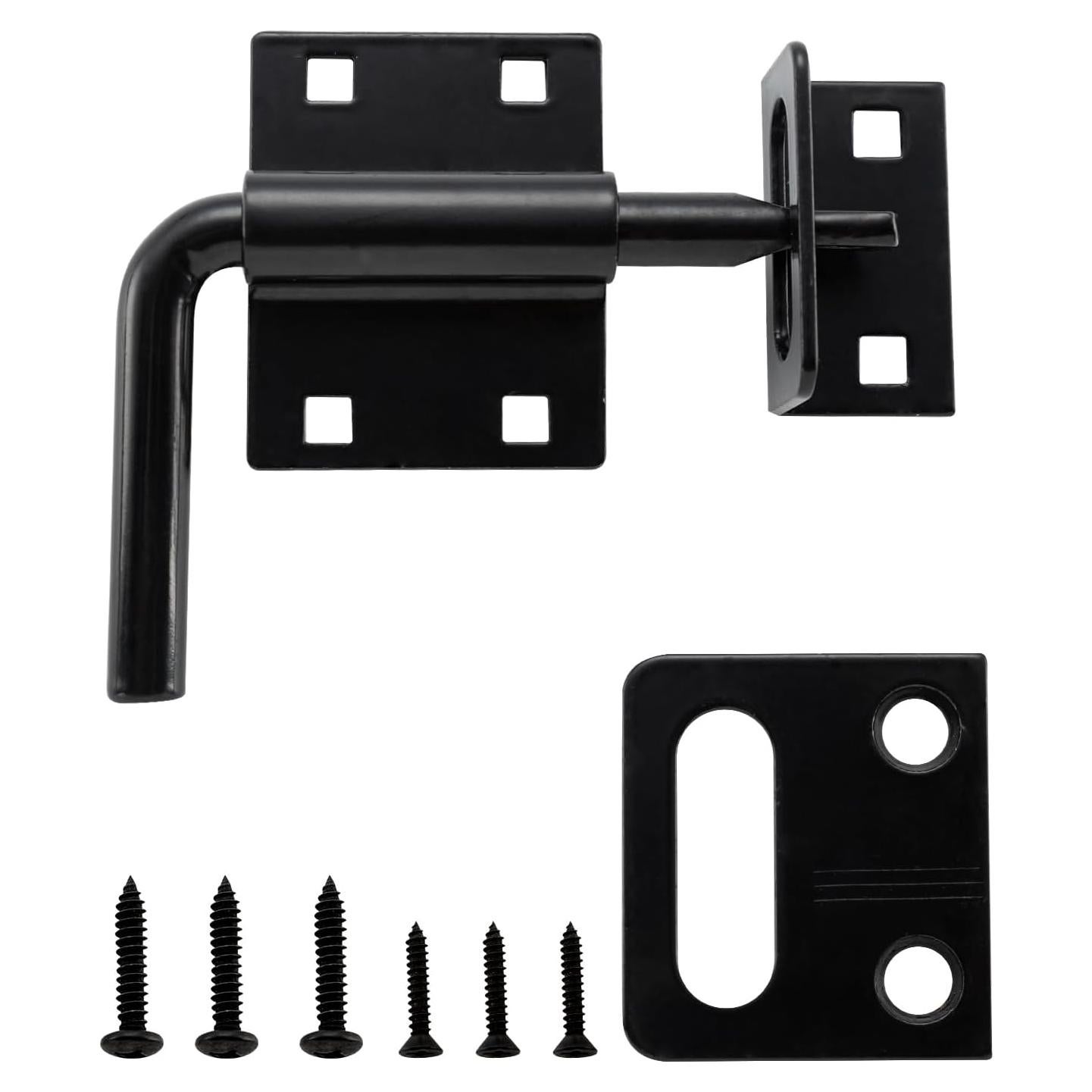 Pestillo de Puerta Deslizante HOME MASTER HARDWARE 2 en 1 Negro